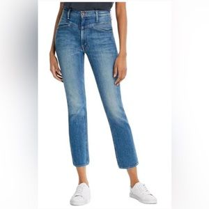 Mother the dazzler yoke front ankle jean six 23 in wander dust